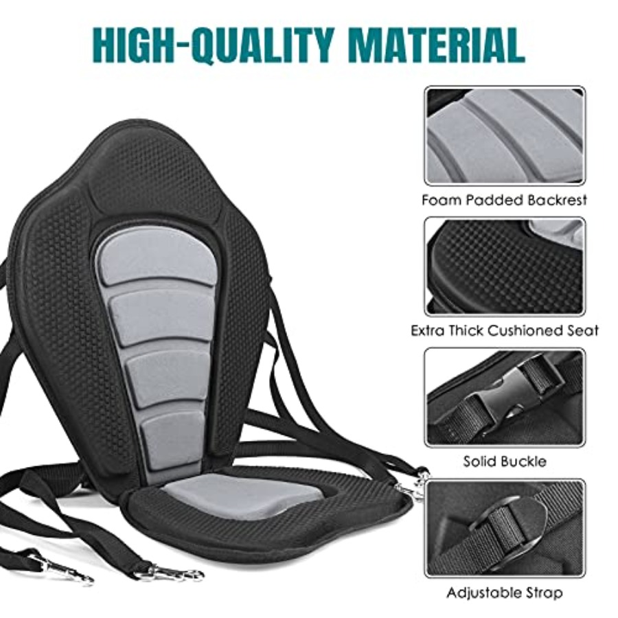 Deluxe Padded Kayak Seat with  – Fishing Kayak Storage Bag Bewertung und Preis