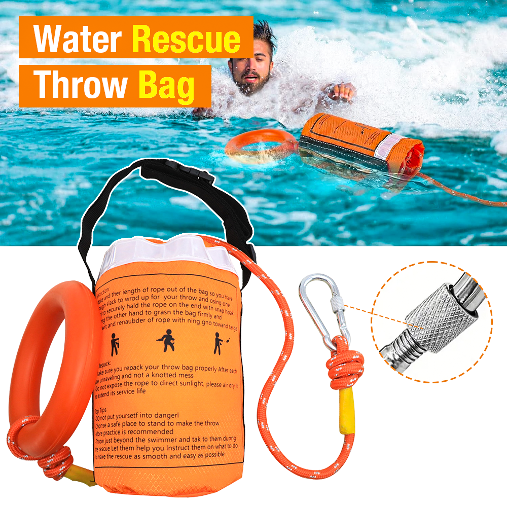 1SET Water Rescue Throw Bag, w – Fishing Kayak Crate Bewertung und Preis