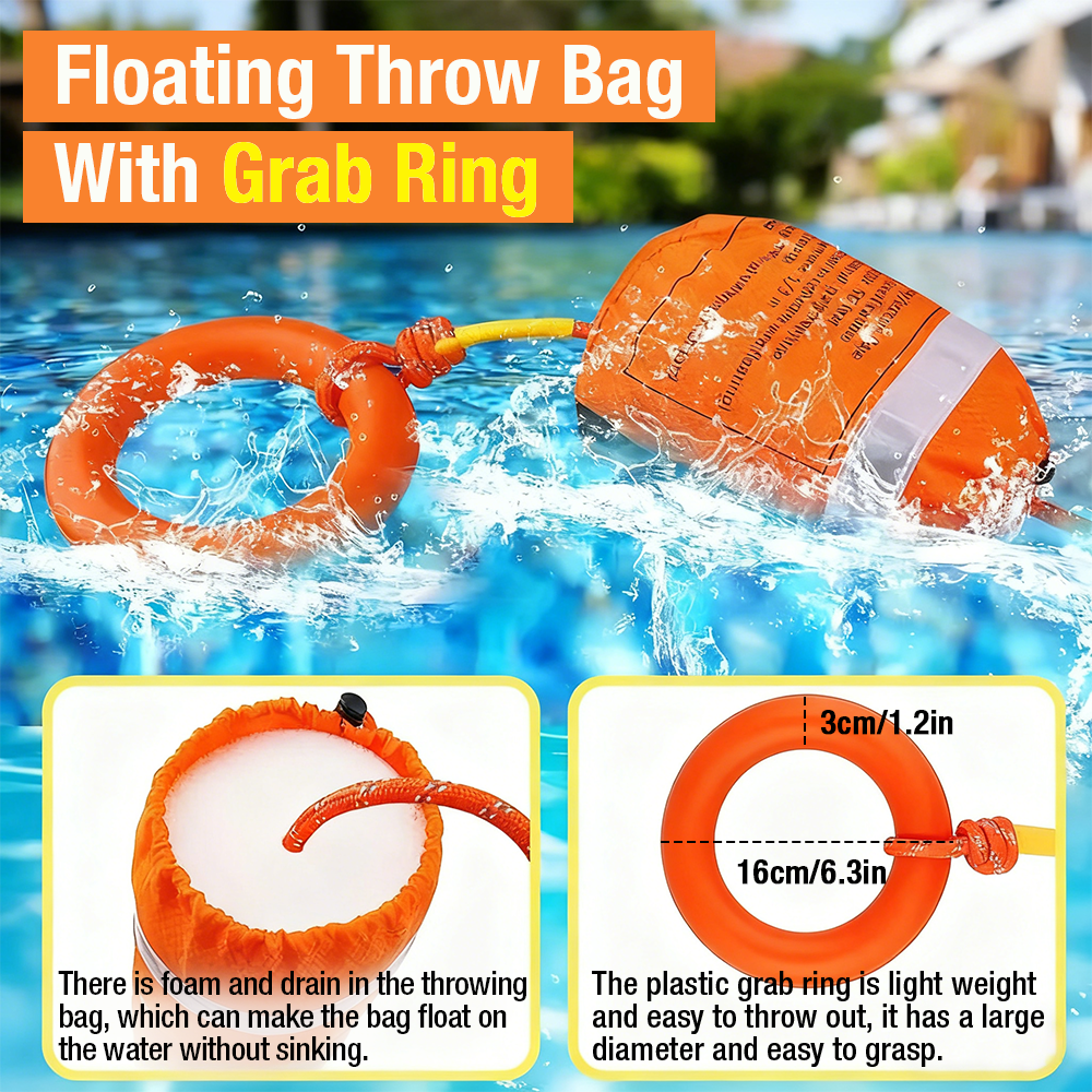 1SET Water Rescue Throw Bag, w – Fishing Kayak Crate Bewertung und Preis