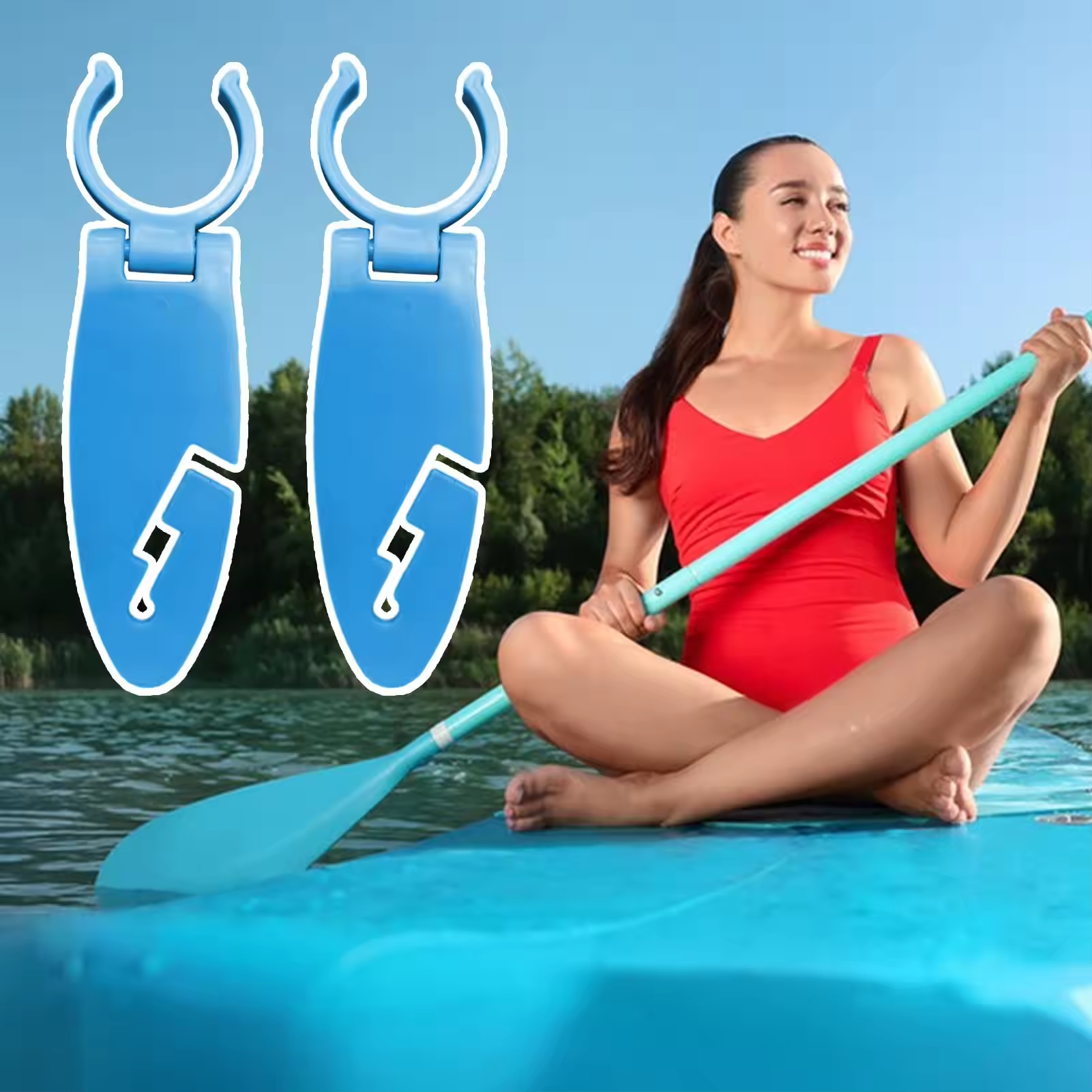 2pcs Stand Up Paddle Board Cli – Fishing Kayak Paddle Bewertung und Preis