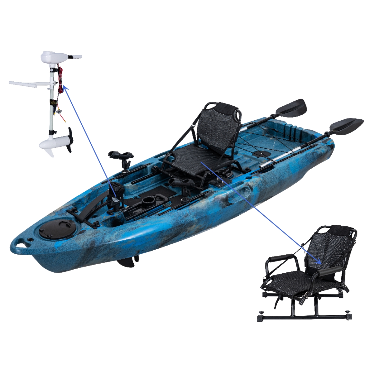 LSF Plastic Rowing Fishing Ele – Fishing Kayak Paddle Bewertung und Preis
