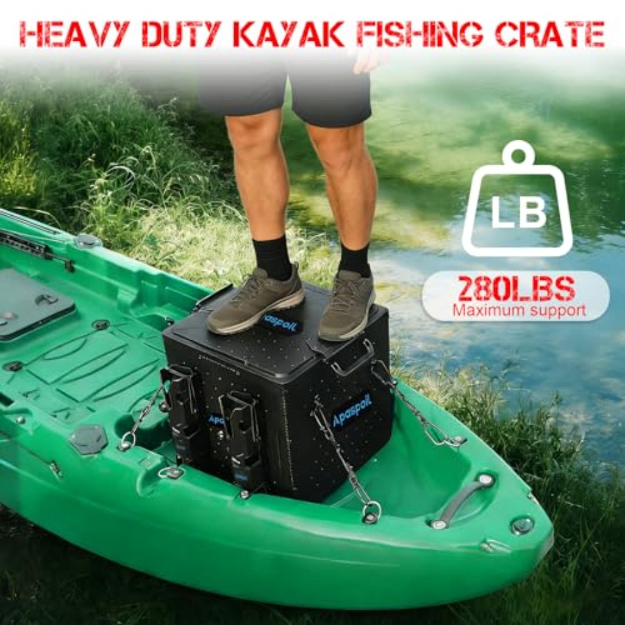 Kayak Fishing Crate with 4 Rod – Fishing Kayak Crate Bewertung und Preis