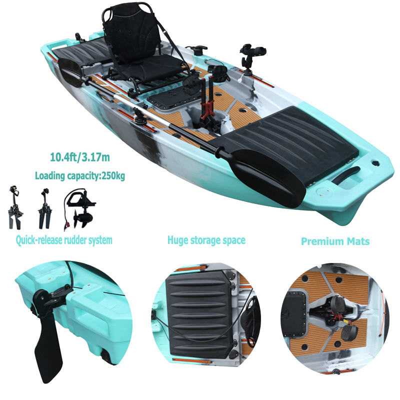 10FT Single Seat LLDPE Sit On  – Fishing Kayak Pedal Drive Bewertung und Preis