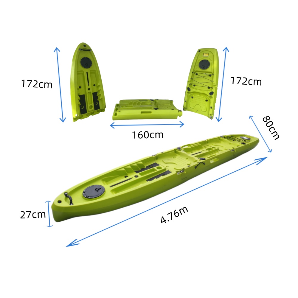 New Modular Tandem Double Sit- – Fishing Kayak Paddle Bewertung und Preis